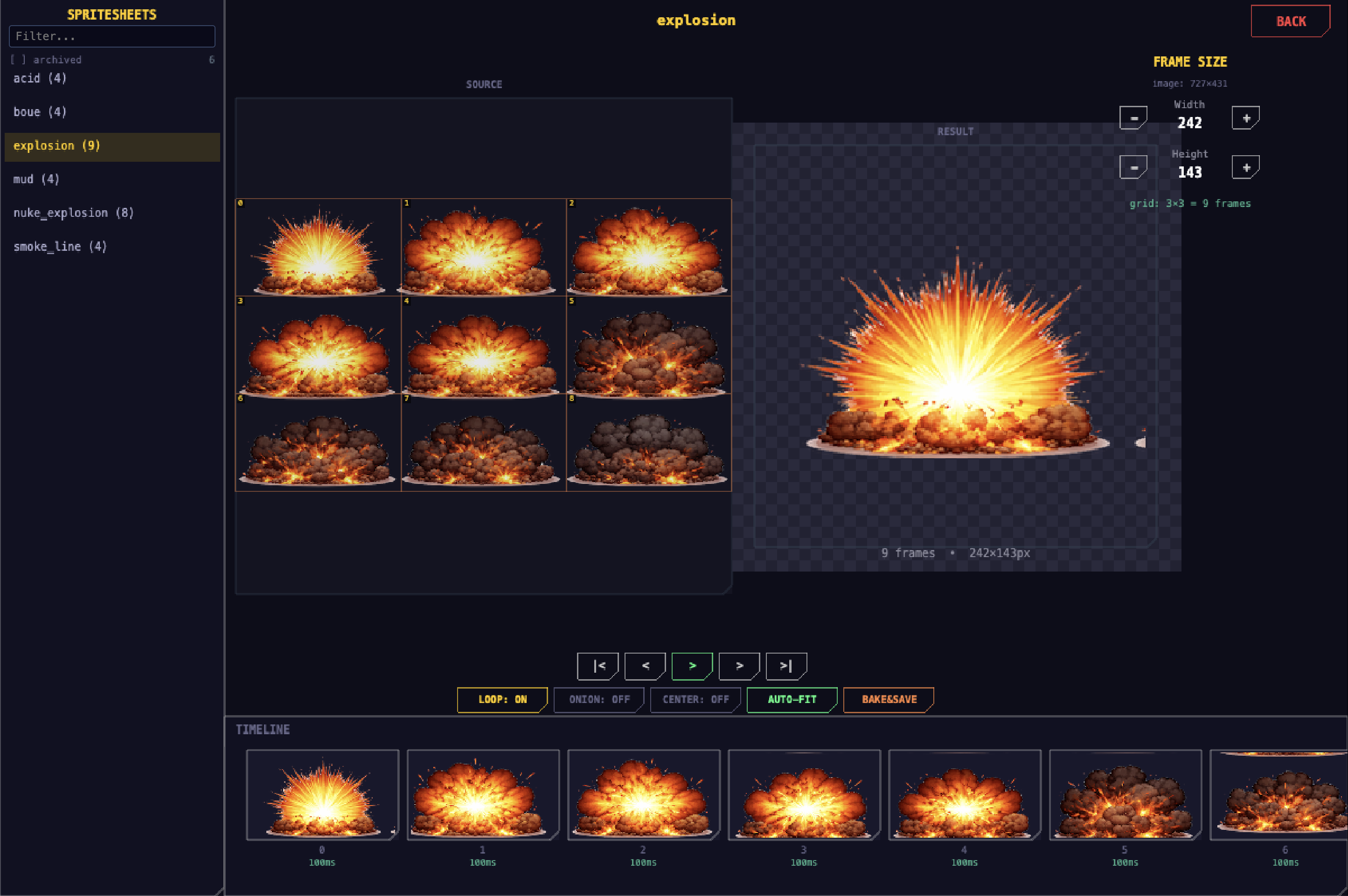 Animation Editor preview